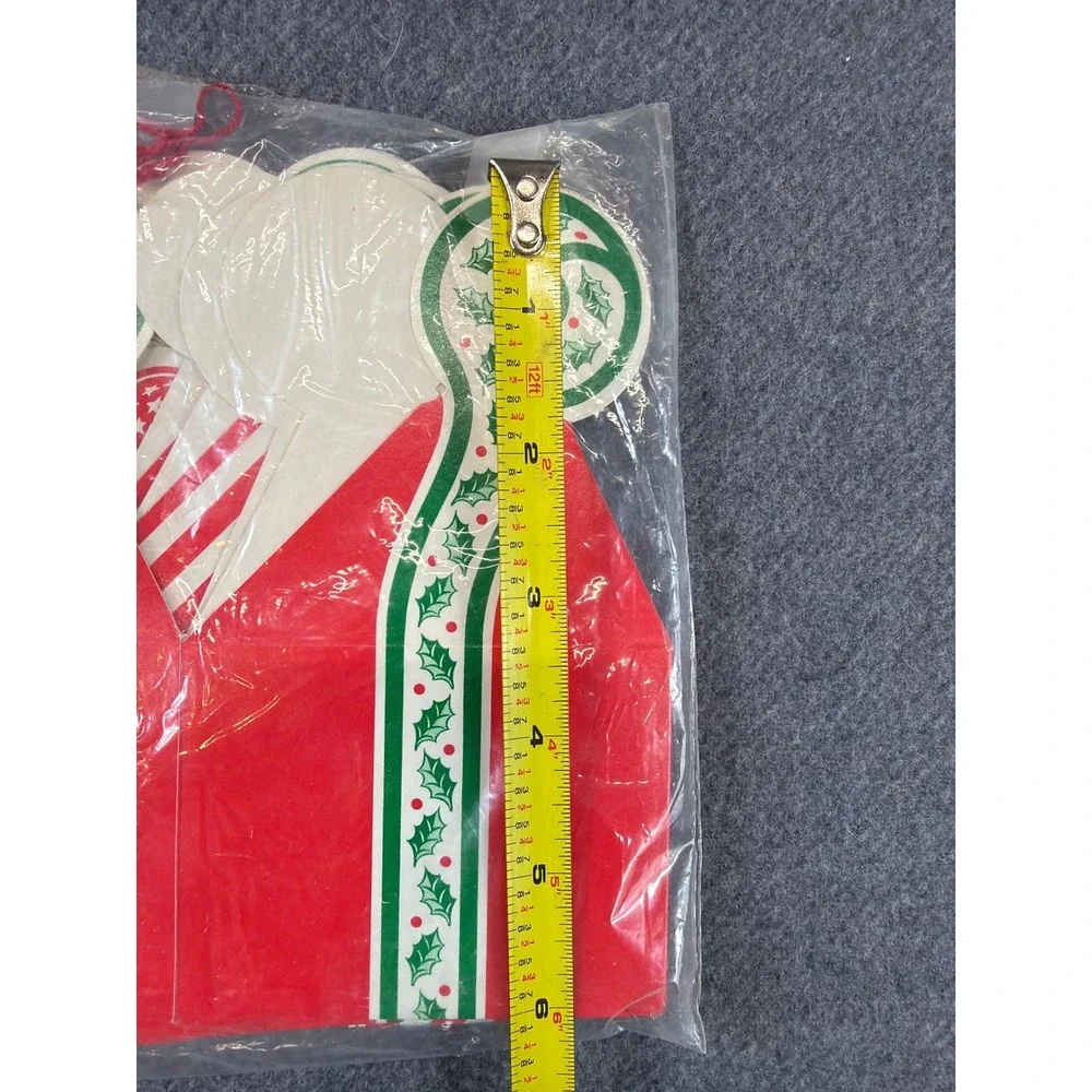 Vintage Christmas Gift Tags Favor Boxes Red Green Vintage Style 12pc MCM‎